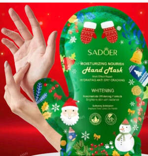 Рождественская маска-перчатки для рук Sadoer с ниацинамидом
