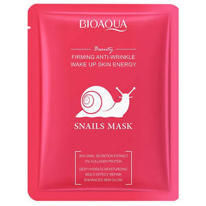 Тканевая маска для лица с муцином улитки Bioaqua, 25г