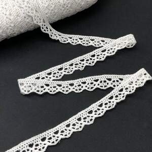 Кружево натуральное льняное 1,3см - Белый (МY5635) Кружево натуральное льняное 1,3см - Белый (МY5635)