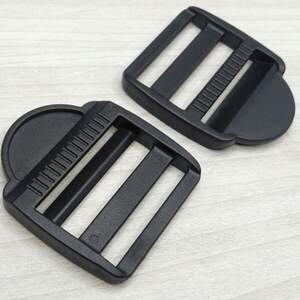 38 мм - Перетяжка пластиковая тройная, черный