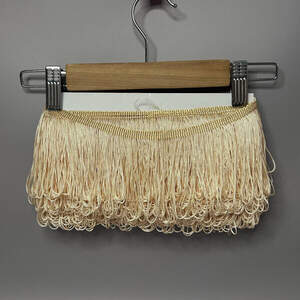 Бахрома танцевальная, петелька 10см, моток 13м - Бежевый