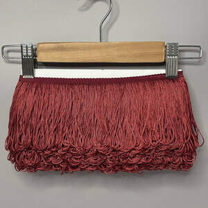 Бахрома танцевальная, петелька 10см, моток 13м - Бурый