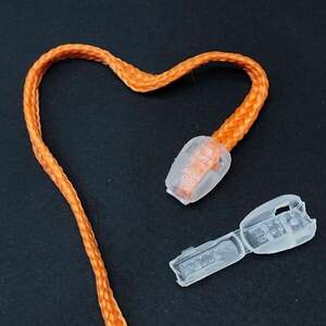 Концевик для шнура пластиковый 17 мм, цвет прозрачный