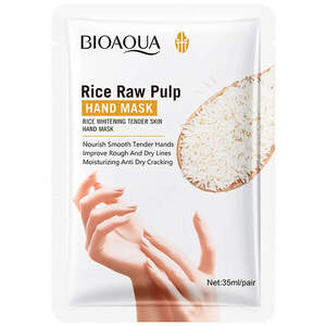 Маска-перчатки для рук Bioaqua Rice Raw Pulp Hand Mask