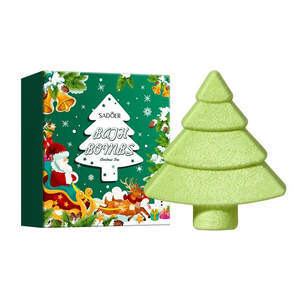 Подарочная бомбочка для ванны Рождественская Елочка Sadoer, 100г