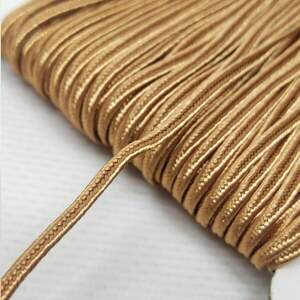 Сутажный шнур плоский 3мм - бронзовый Сутажный шнур плоский 3мм - бронзовый