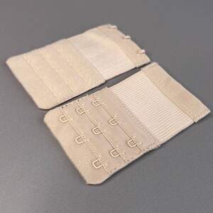 Удлинитель для бюстгальтера на 3 крючка, бежевый 5х9,5 см