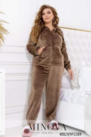 Комбінезон №2389-Коричневий