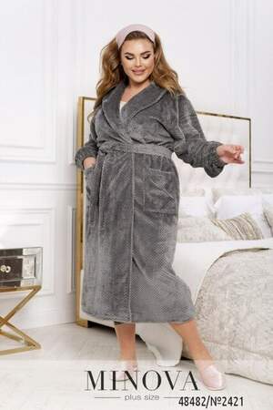 Халат №2421-Сірий