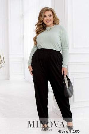 Брюки №2395-Чорний
