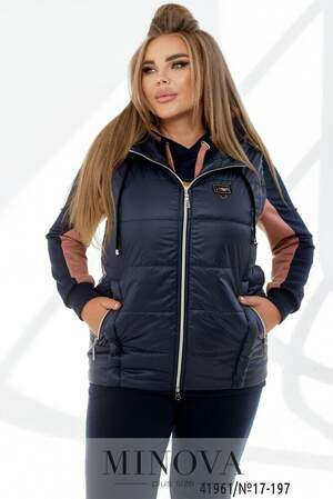 Жилет №17-197-Синій