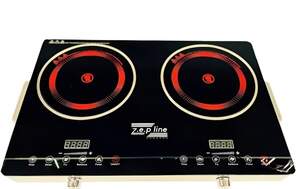 Двоконфоркова інфрачервона плита Zepline ZP-062 Електрична плита 4400 Вт Електроплита двоконфоркова