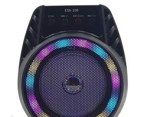 Колонка USB, SD, FM, AUX, Bluetooth зі світломузикою ESS-108