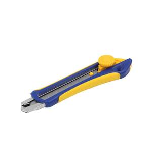 Нож усиленный с выдвижным лезвием, KATANA сегментное лезвие 18*100 мм Лезвие из японской стали SK5, винтовой замок