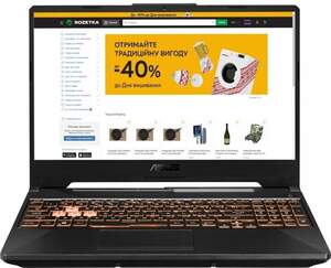 Ноутбук ASUS TUF Gaming F15 FX506LHB-HN324 (90NR03U2-M008H0) Bonfire Black / Intel Core i5-10300H / RAM 16 ГБ / SSD 512 ГБ / nVidia GeForce GTX 1650