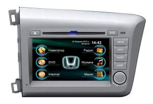 Штатная магнитолаGps,Navi,DVD Roadrover для Honda Civic 2012 Штатная магнитолаGps,Navi,DVD Roadrover для Honda Civic 2012