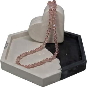 Біконус 4мм рожевий прозорий