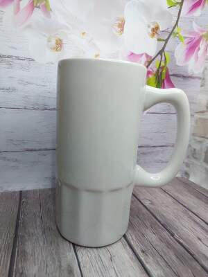 Білий бокал для пива 500 мл без принта — основа для вашого дизайну