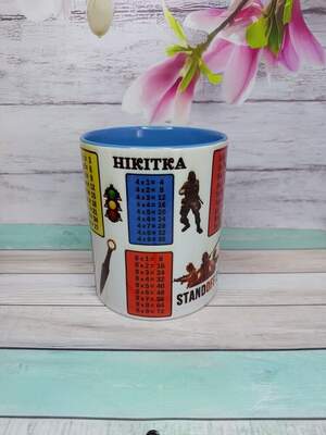 Чашка з таблицею множення та героями Standoff – для учня і геймера