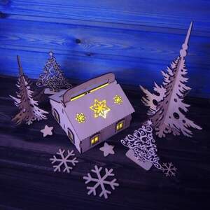 Кошик будинок з відкривним дахом