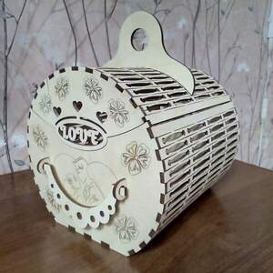 Корзина-бочка з ручками