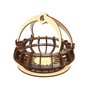 Кошик круглий з відкидними ручками