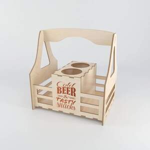 Кошик-переноска для 2 пив та чіпсів.