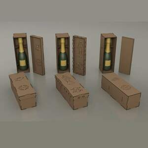 Коробка подарункова під пляшку шампанського