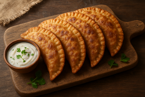 Чебуреки з куркою