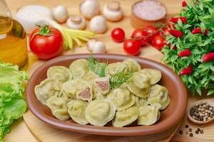 Пельмені Шпинатні з телятини