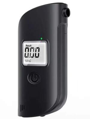 Алкотестер з LCD дисплеєм від батарейок / Тестер на алкоголь / Алкометр / Алкотестер портативний