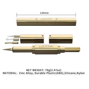 Ексклюзивний тиклер LOCKINK 5-head Flirting Tickler - Golden з п'ятьма насадками Ексклюзивний тиклер LOCKINK 5-head Flirting Tickler - Golden з п'ятьма насадками