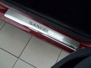 Накладки на пороги Renault SANDERO Накладки на пороги Renault SANDERO