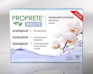 PROPRETE WHITE. Бесфосфатный стиральный порошок для стирки белых вещей PROPRETE WHITE. Бесфосфатный стиральный порошок для стирки белых вещей