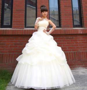 Strapless Beads Embellished Wedding Dress Strapless Beads Embellished Wedding Dress
