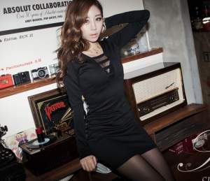 Long Sleeve Dress Black