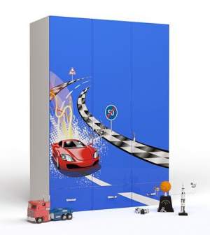 Шкаф трехстворчатый Formula синий Advesta (Адвеста) Шкаф трехстворчатый Formula синий Advesta (Адвеста)