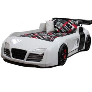 Кровать-машина WERT Mobilya Audi RS Turbo (ВЕРТ Мобиля Ауди АрЭс Турбо) белая Кровать-машина WERT Mobilya Audi RS Turbo (ВЕРТ Мобиля Ауди АрЭс Турбо) белая