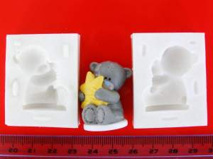 Силиконовый молд Мишка Тедди 2 3D Силиконовый молд Мишка Тедди 2 3D