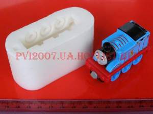 Силиконовый молд Паровозик Томас 3D Силиконовый молд Паровозик Томас 3D
