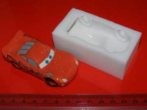 Силиконовый молд Молния Макквин 3D (тачки) Силиконовый молд Молния Макквин 3D (тачки)