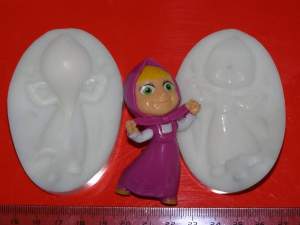 Силиконовый молд Маша большая 1 3D Силиконовый молд Маша большая 1 3D