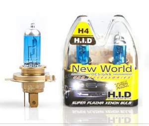 Автомобильные лампы *2 H4 Xenon Super White 130/100W 6000K