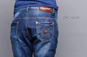 Джинсы Dsquared с шнурком