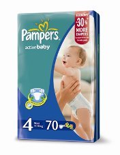 Pampers Аktiv baby 4x70 шт Pampers Аktiv baby 4x70 шт