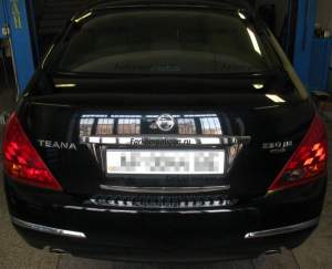 Накладка на задний бампер Nissan Teana с 2003 г. Накладка на задний бампер Nissan Teana с 2003 г.