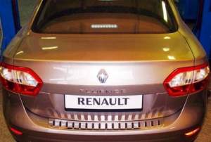 Накладка на задний бампер Renault Fluence с 2009 г. Накладка на задний бампер Renault Fluence с 2009 г.