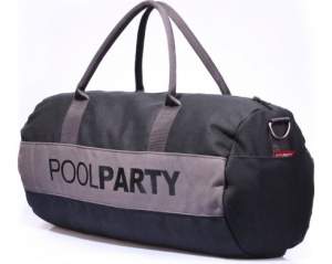 Сумка POOLPARTY gymbag-black-grey Сумка POOLPARTY gymbag-black-grey