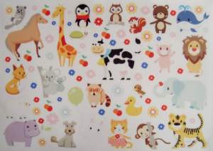 Фетр с принтом 