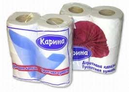 бумага туалетная Карина 4шт/уп